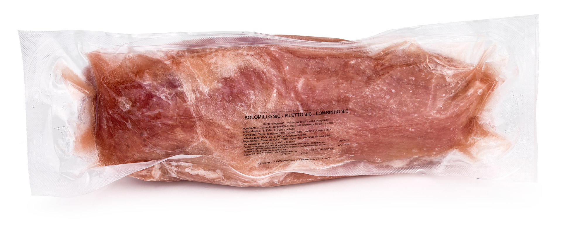 Porco Lombinhos Preparado Congelados Vácuo Porco Lombinhos Preparado Congelados Vácuo