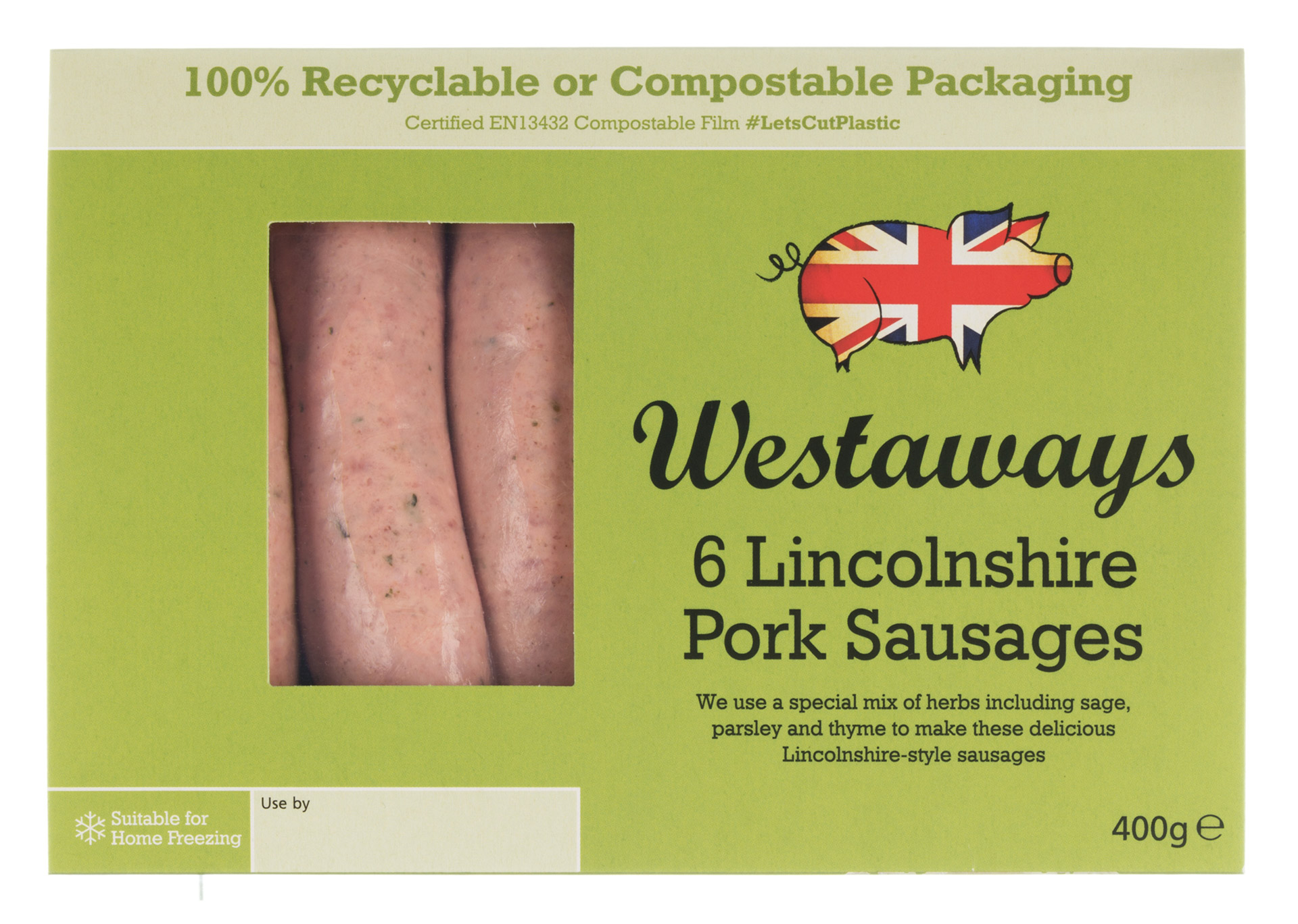 Salsichas Lincolnshire Congeladas Westaways 6x400 g