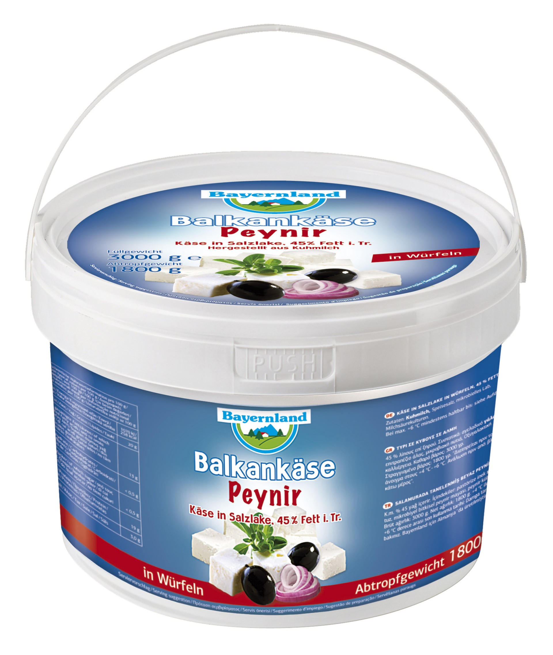 Queijo Tipo Feta Cubos Balde 1,8 kg Queijo Tipo Feta Cubos Balde 1,8 kg