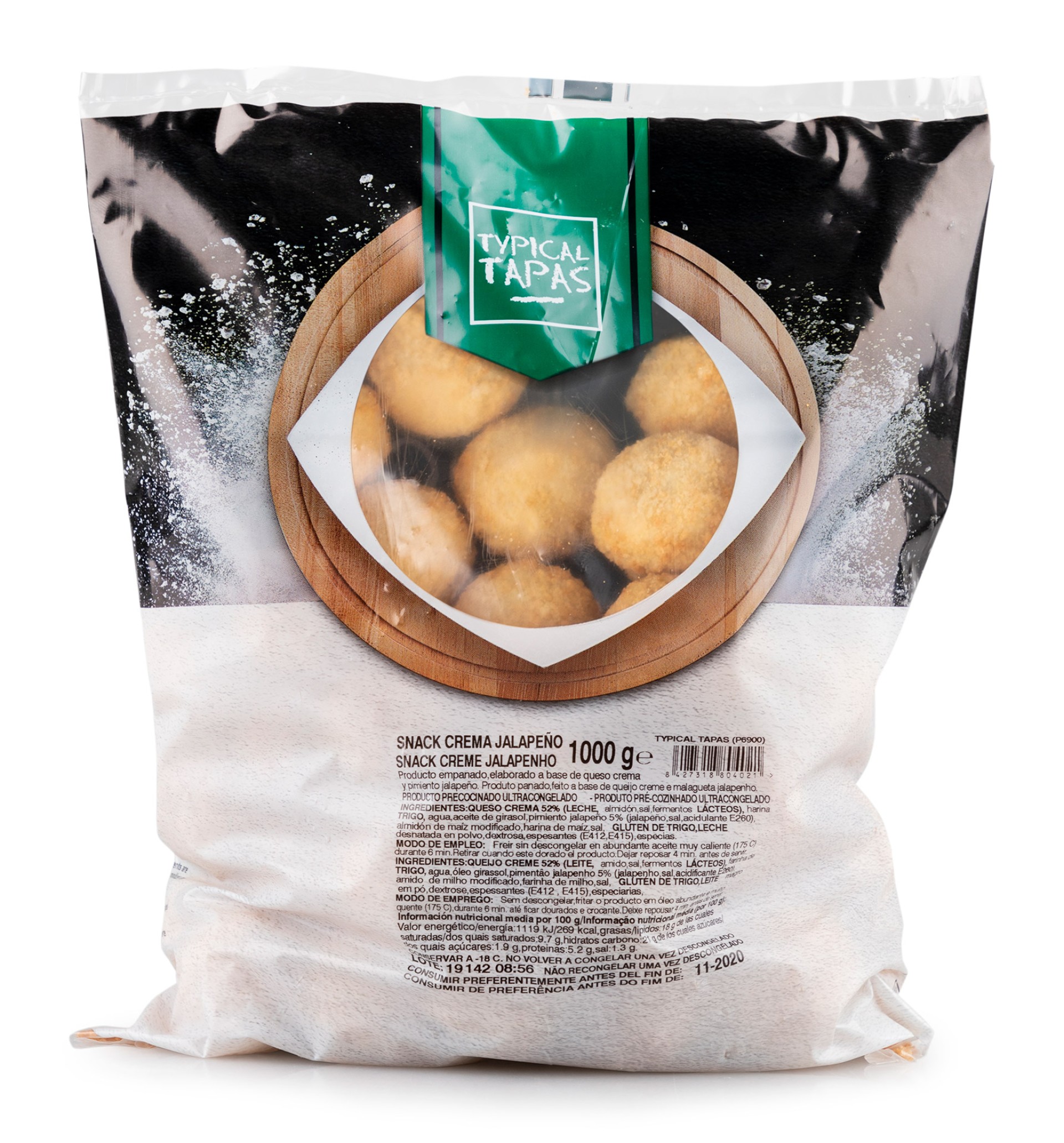 Creme Jalapeno Snack Congelado Eurofrits 3x1 kg