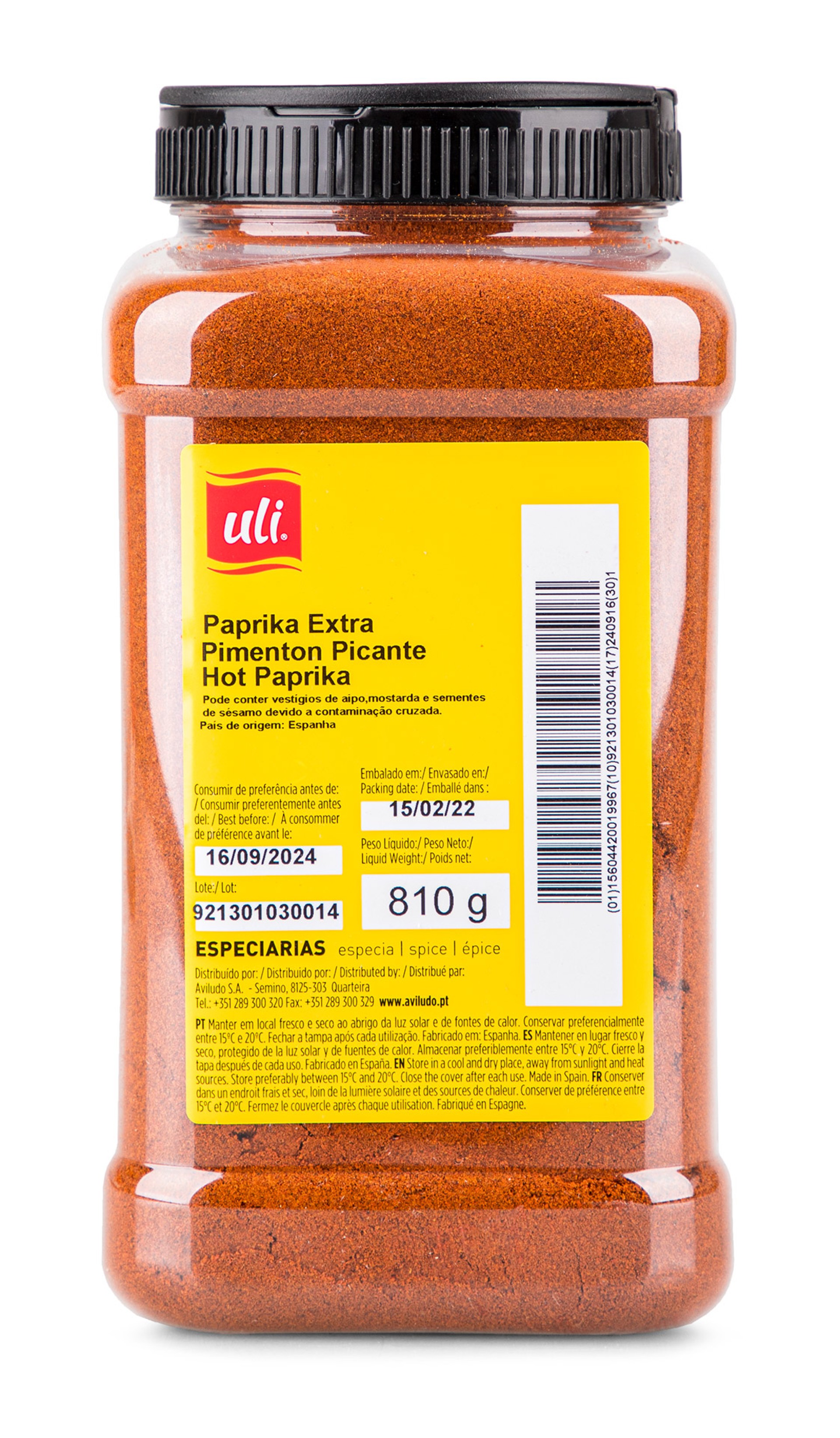 Paprika Extra Uli Pet 810 g