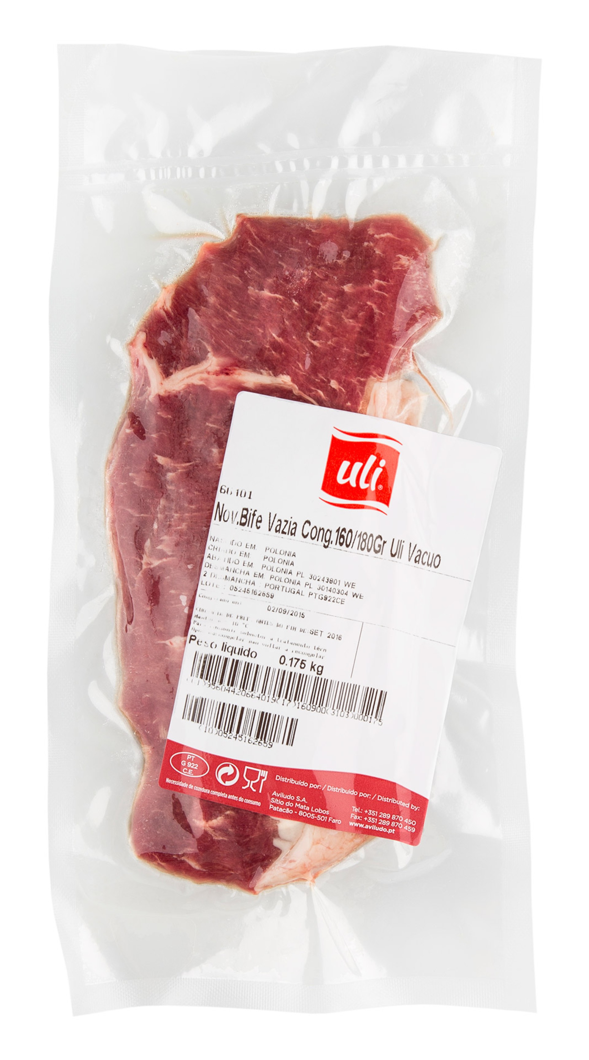 Nov.Bife Vazia Cong.160/180Gr Uli Vacuo