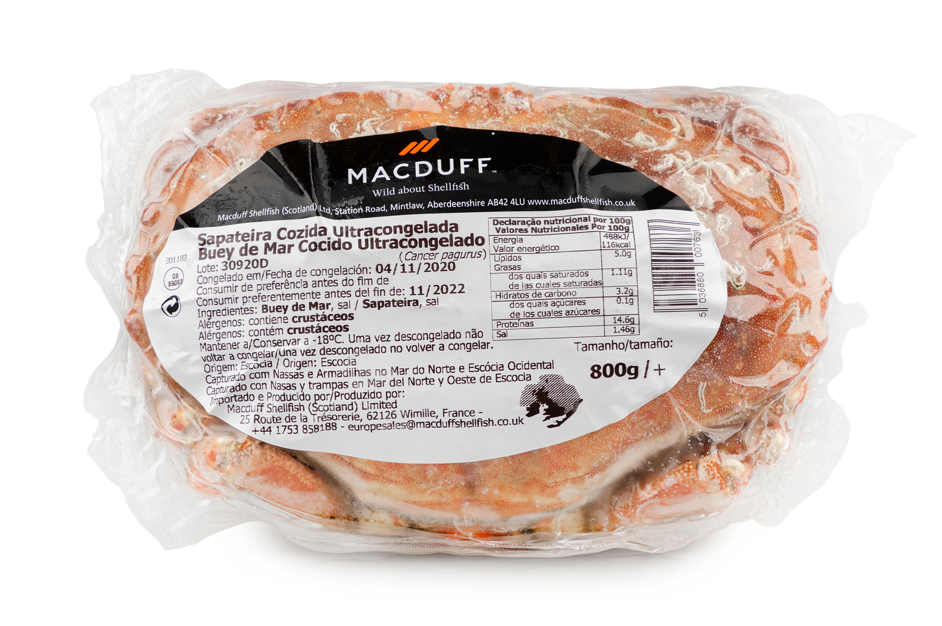 Sapateira 800/+ Congelada Esc�cia V�cuo