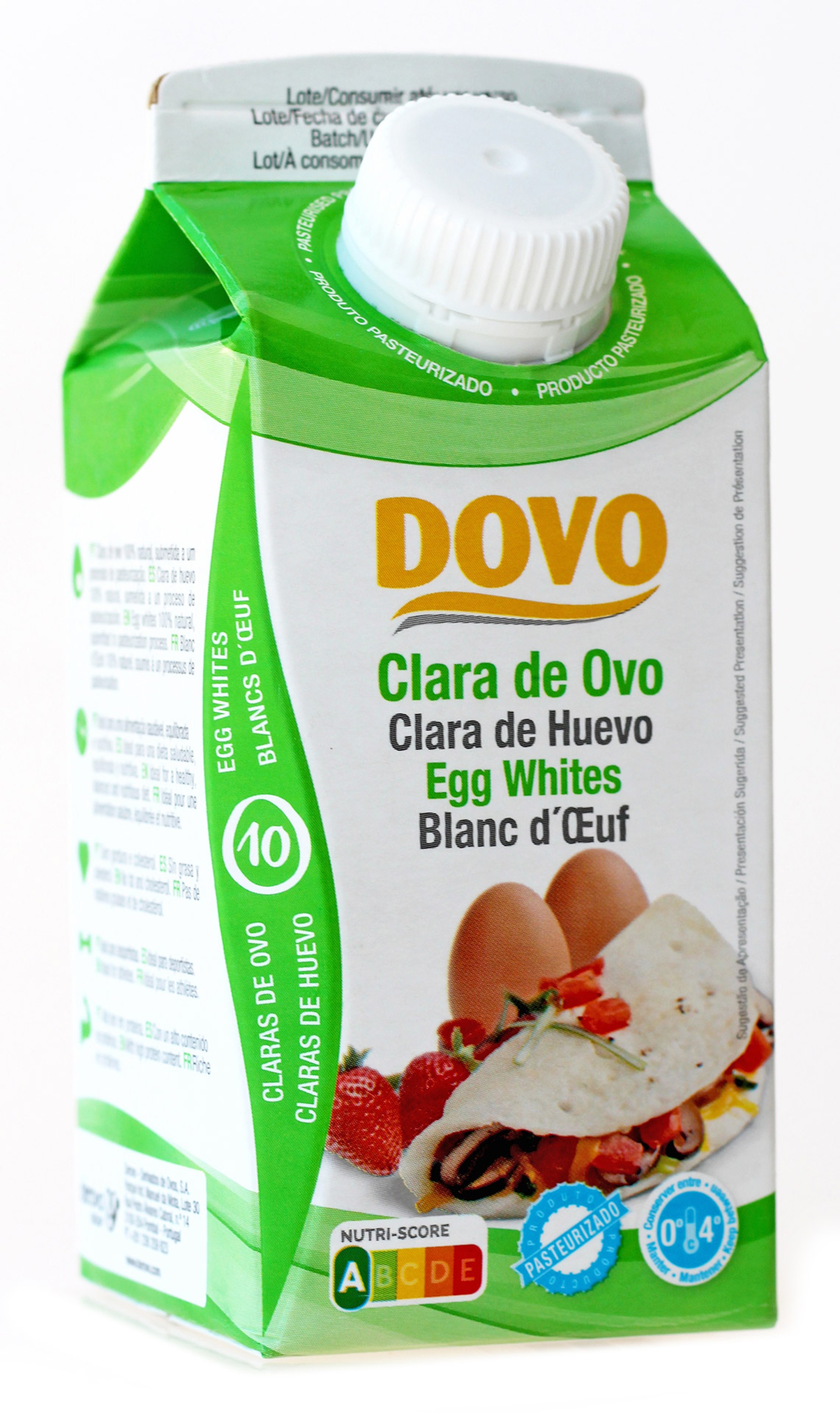 Ovo Líquido Pasteurizado Clara DOVO 10x320 ml Ovo Líquido Pasteurizado Clara DOVO 10x320 ml
