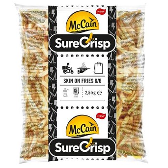 Batata Surecrisp c/ Pele 6/6 Congelada McCain FS 5x2,5 kg