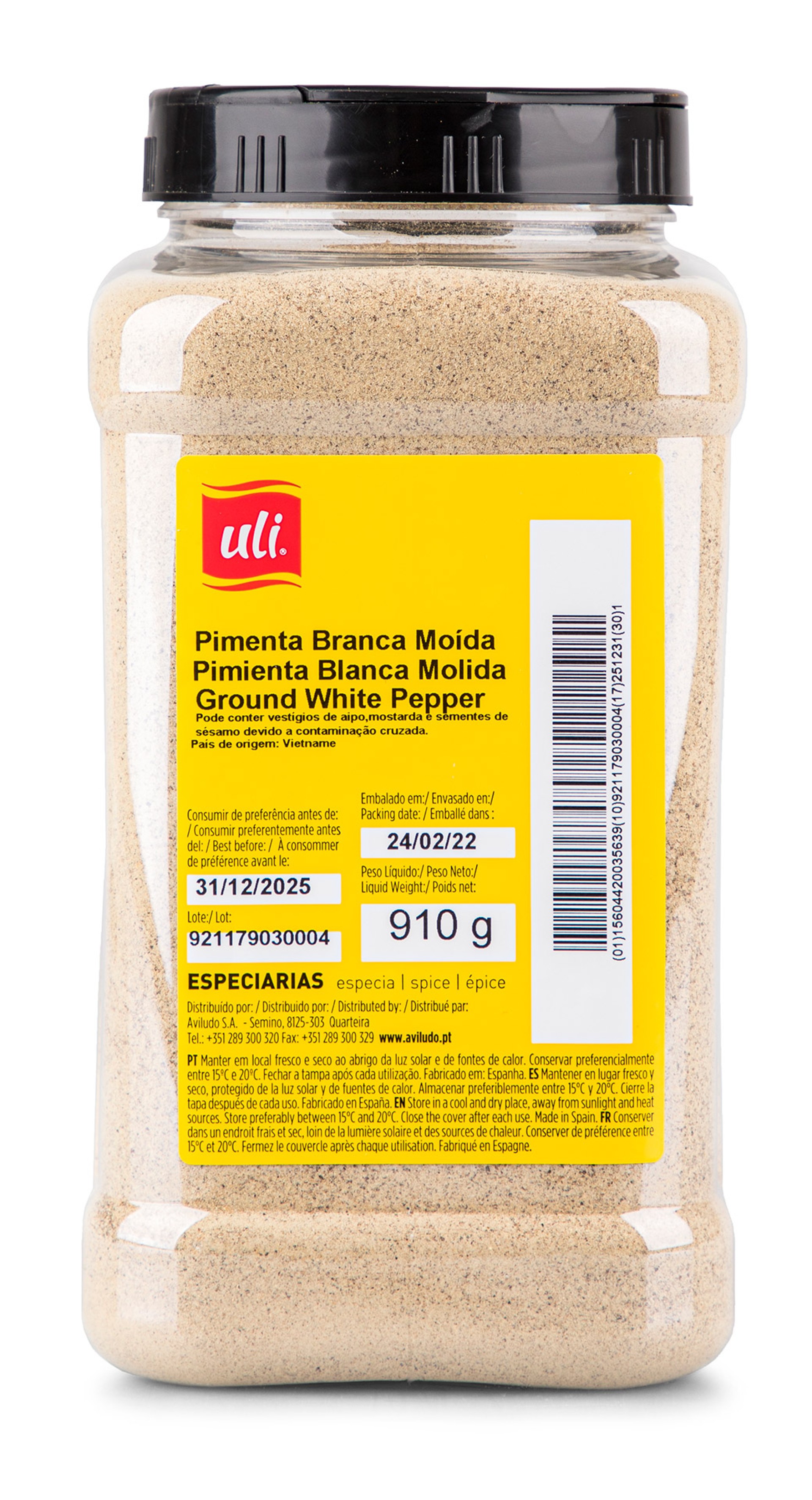Pimenta Branca Mo�da Uli Pet 910 g