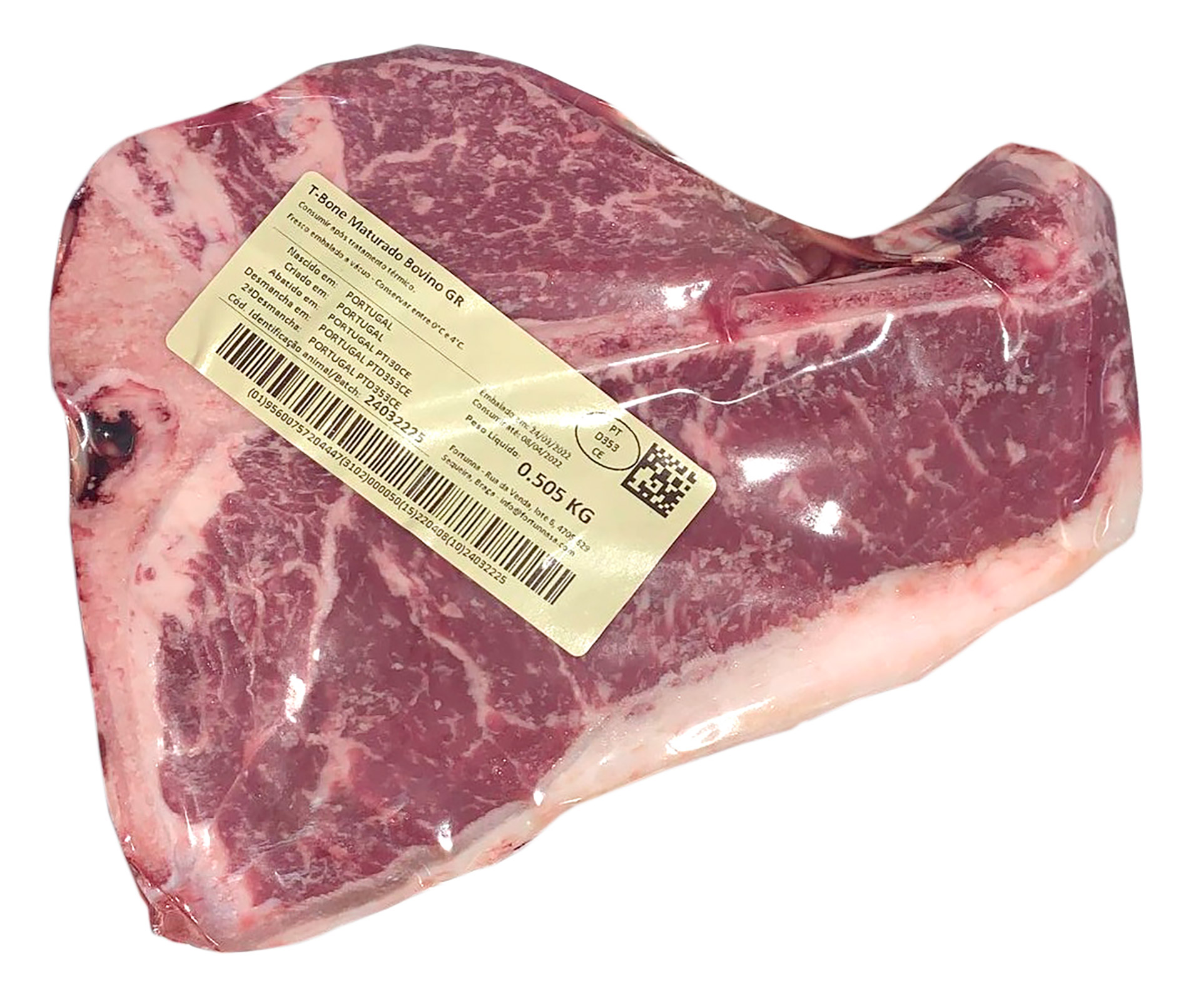 Bovino T-bone Maturado Fresco Fortunna Vácuo Bovino T-bone Maturado Fresco Fortunna Vácuo