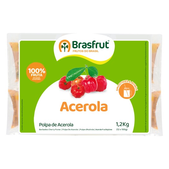 Polpa Fruta Acerola Congelada 12x100 g