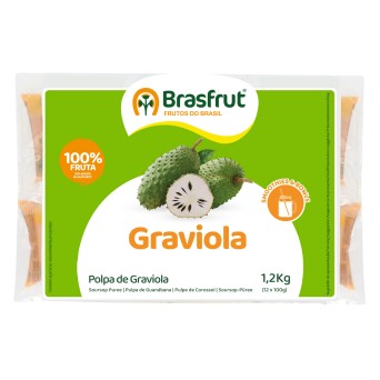 Polpa Fruta Graviola Congelada 12x100 g