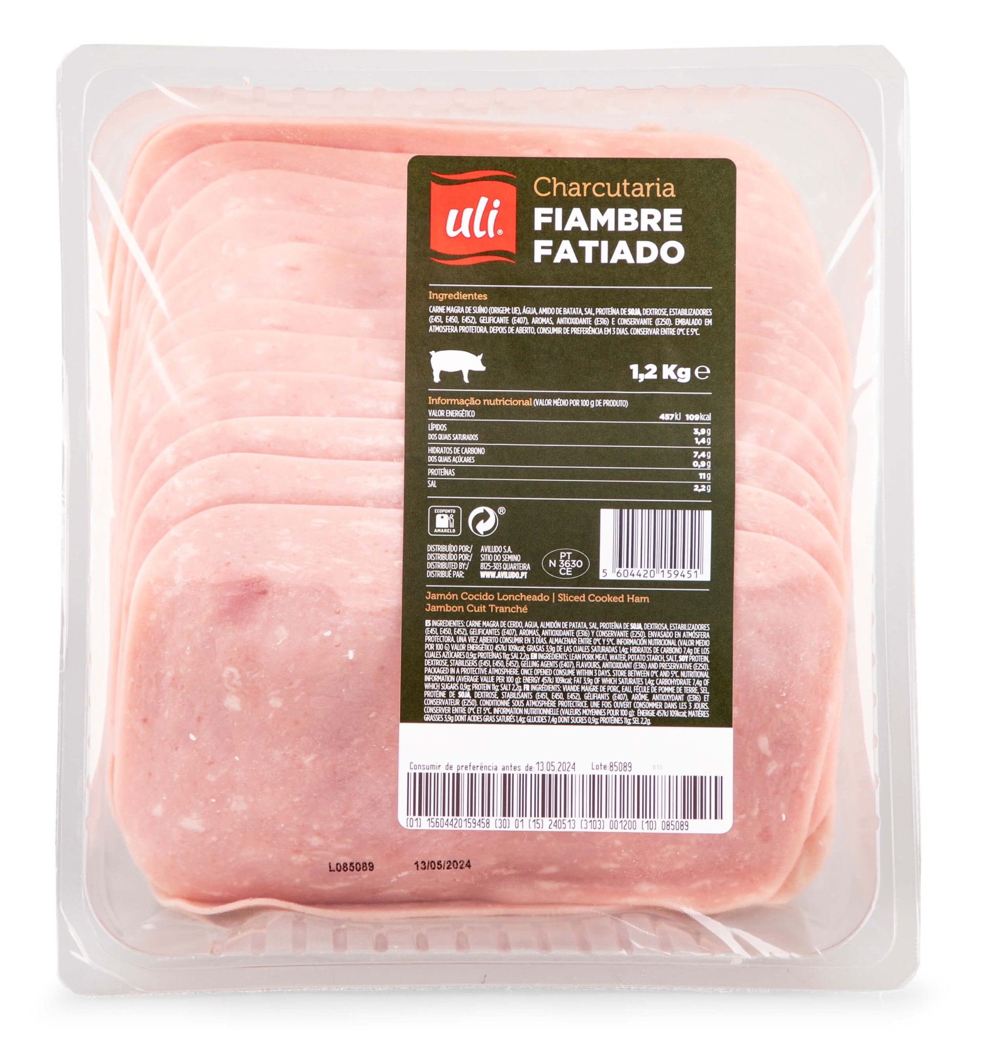 Fiambre Fatiado Uli 1,2 kg