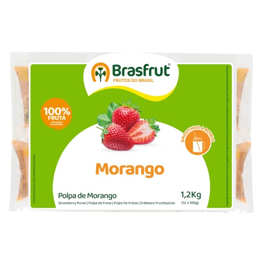 Polpa Fruta Morango Congelada 12x100 g
