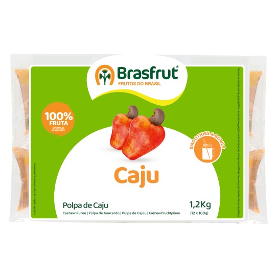 Polpa Fruta Caju Congelada 12x100 g Polpa Fruta Caju Congelada 12x100 g