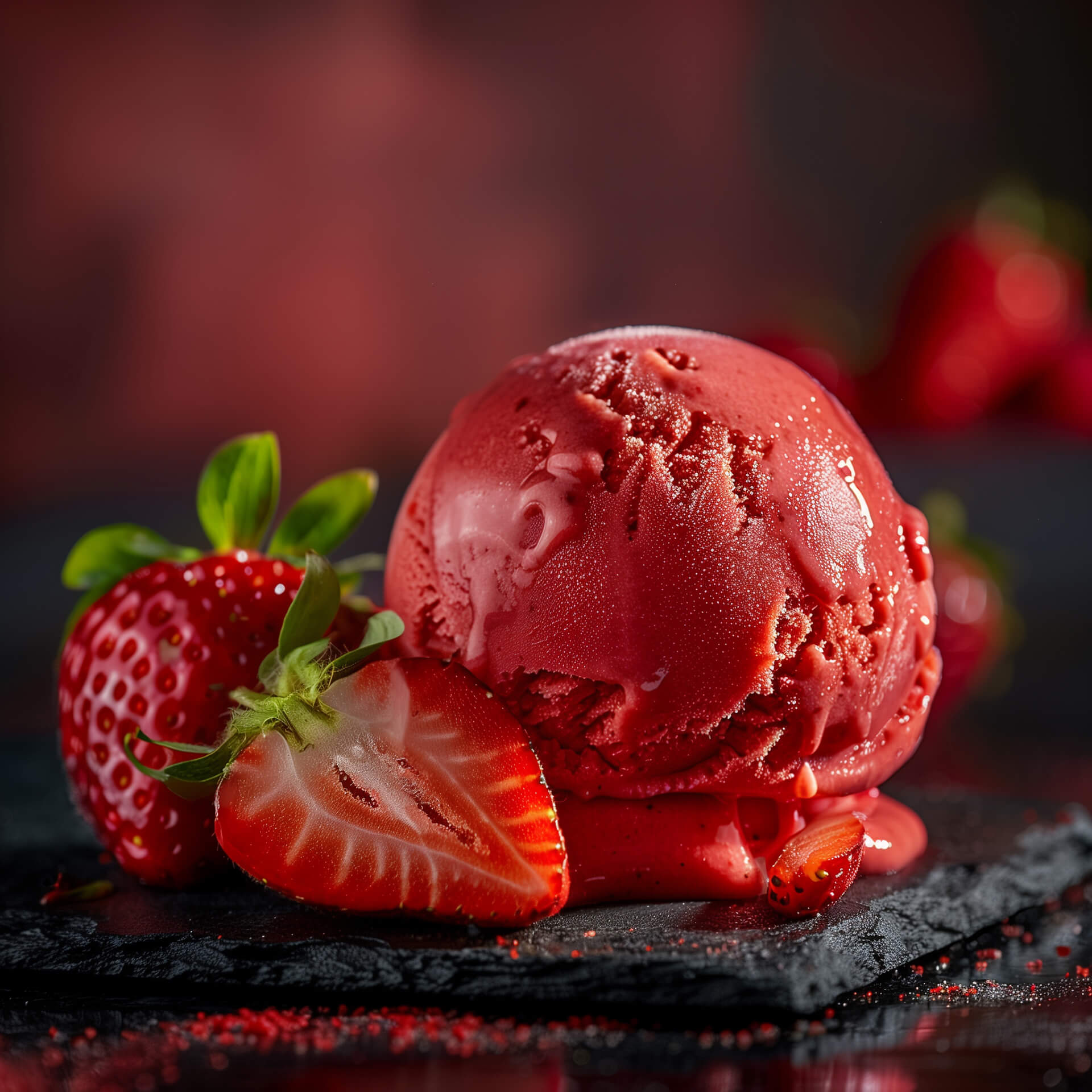 Gelado Morango Sorbet Horeca Premium Congelado O Gelado Cuba 2,2 l Gelado Morango Sorbet Horeca Premium Congelado O Gelado Cuba 2,2 l