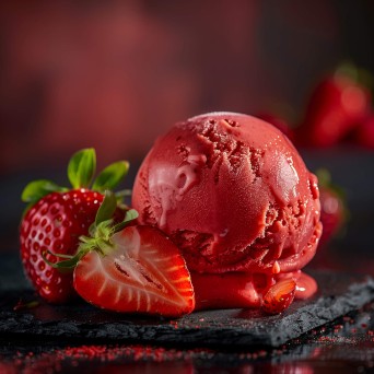 Gelado Morango Sorbet Horeca Premium Congelado O Gelado Cuba 2,2 l