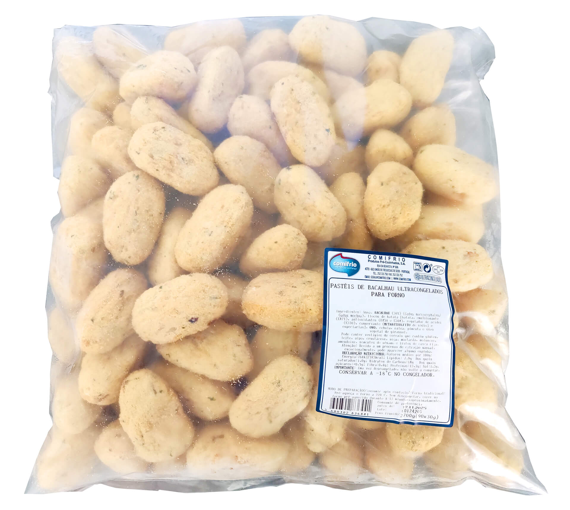 Past�is Bacalhau Forno Congelados 180x30 g