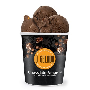 Gelado Chocolate Extra Amargo Congelado O Gelado 6x460 ml