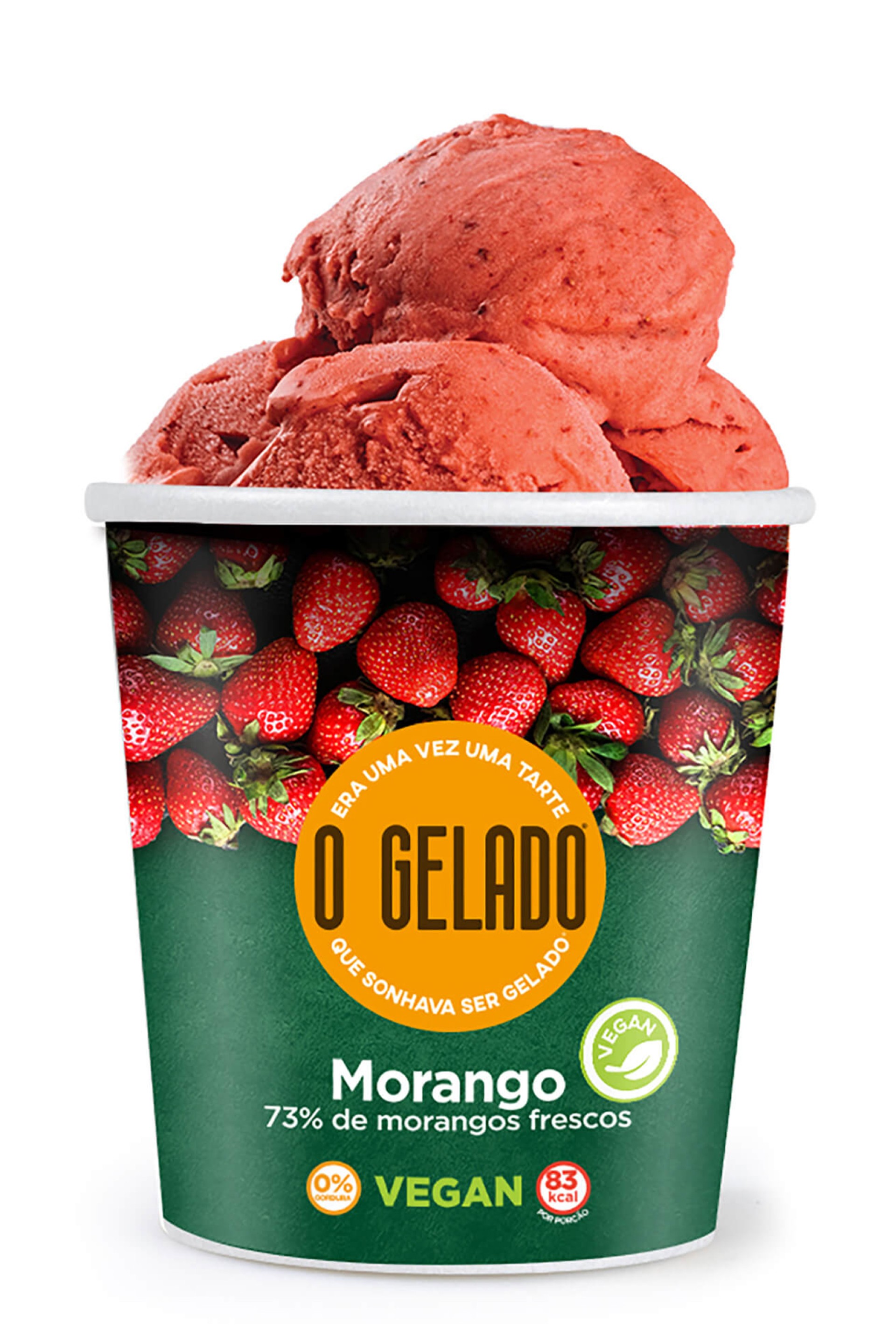 Gelado Morango Sorbet Congelado O Gelado 6x460 ml Gelado Morango Sorbet Congelado O Gelado 6x460 ml