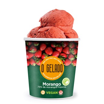 Gelado Morango Sorbet Congelado O Gelado 6x460 ml
