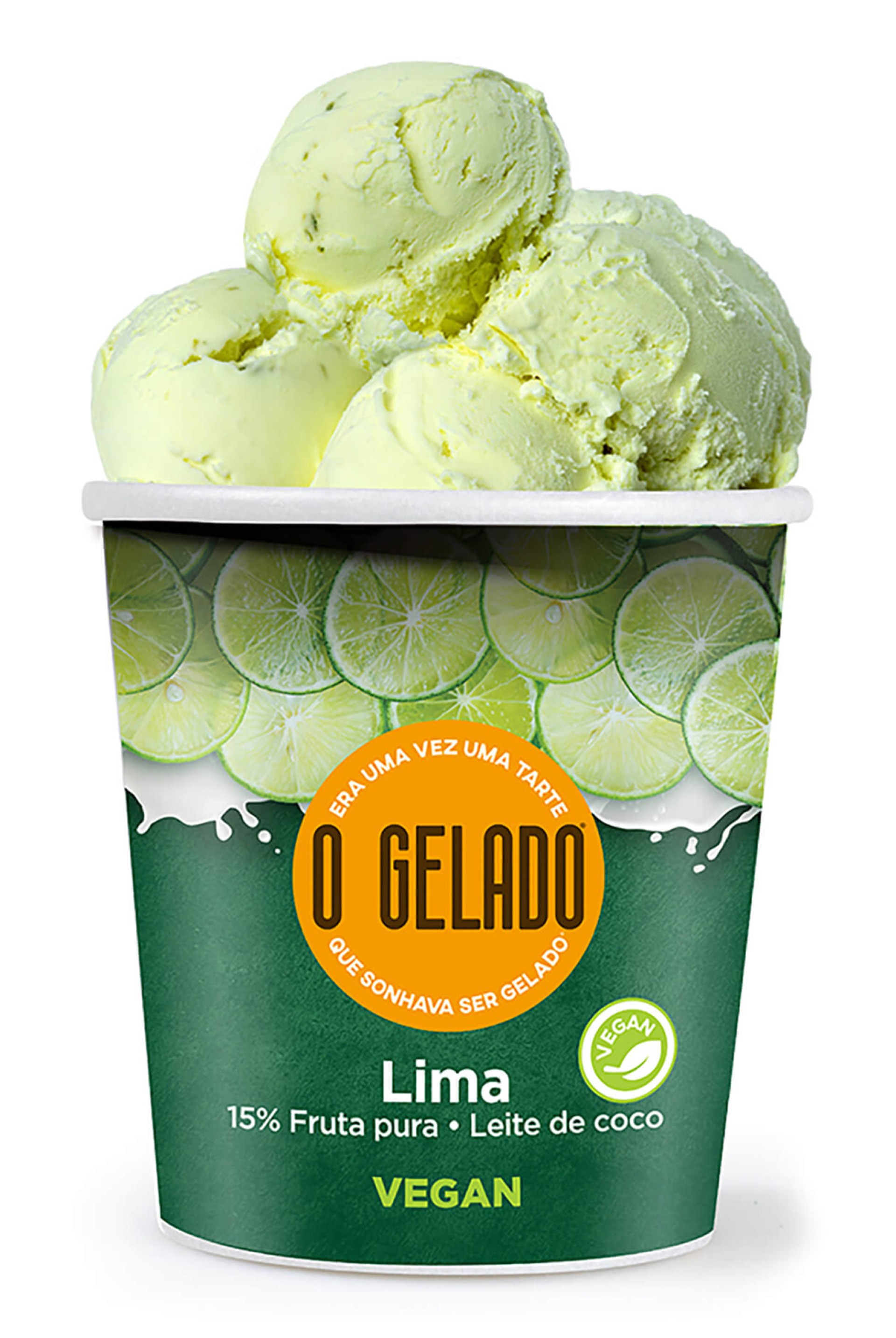 Gelado Lima Portuguesa/Leite Coco Congelado O Gelado 6x460 ml