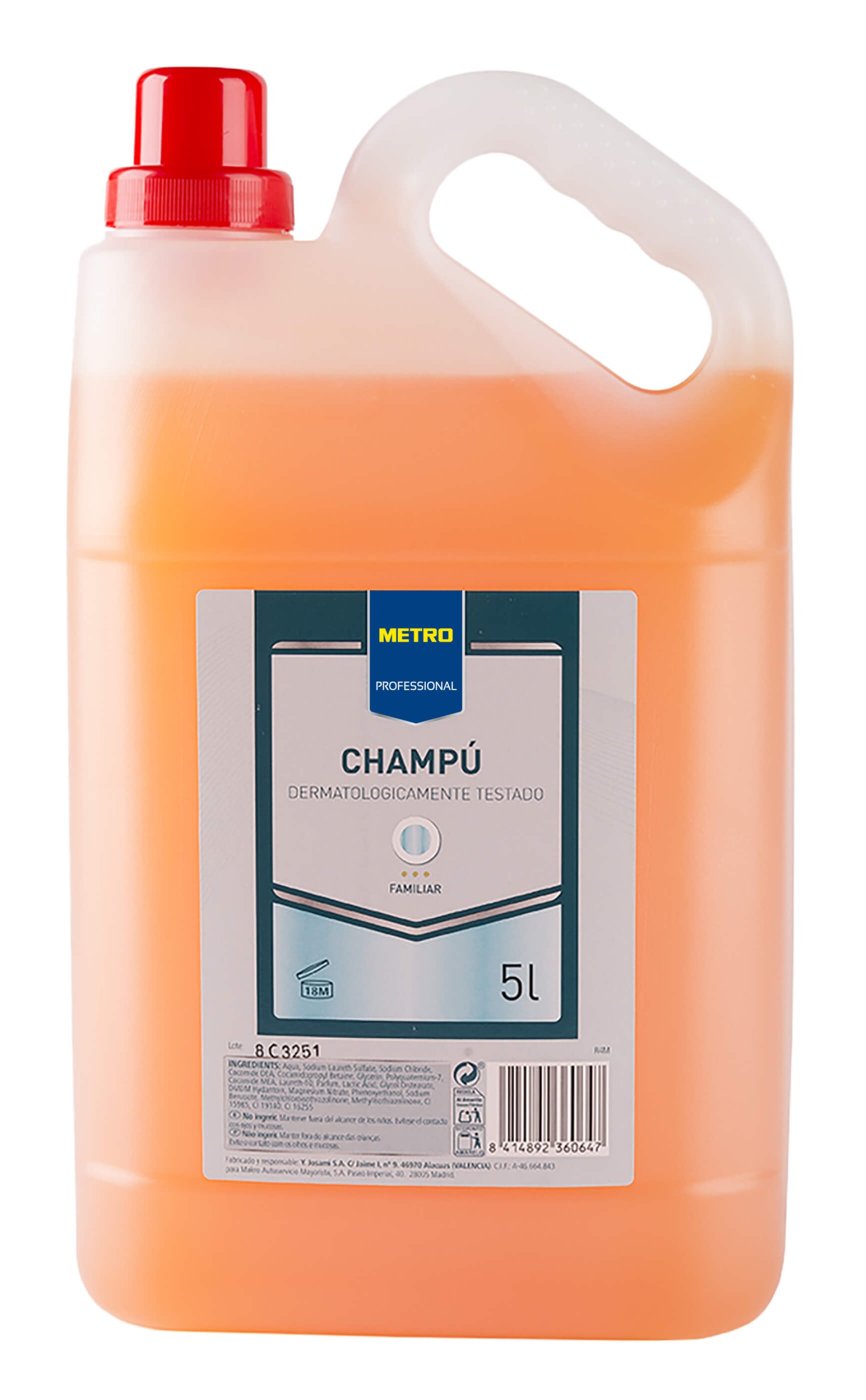 Shampoo Familiar METRO Profissional 5 l Shampoo Familiar METRO Profissional 5 l