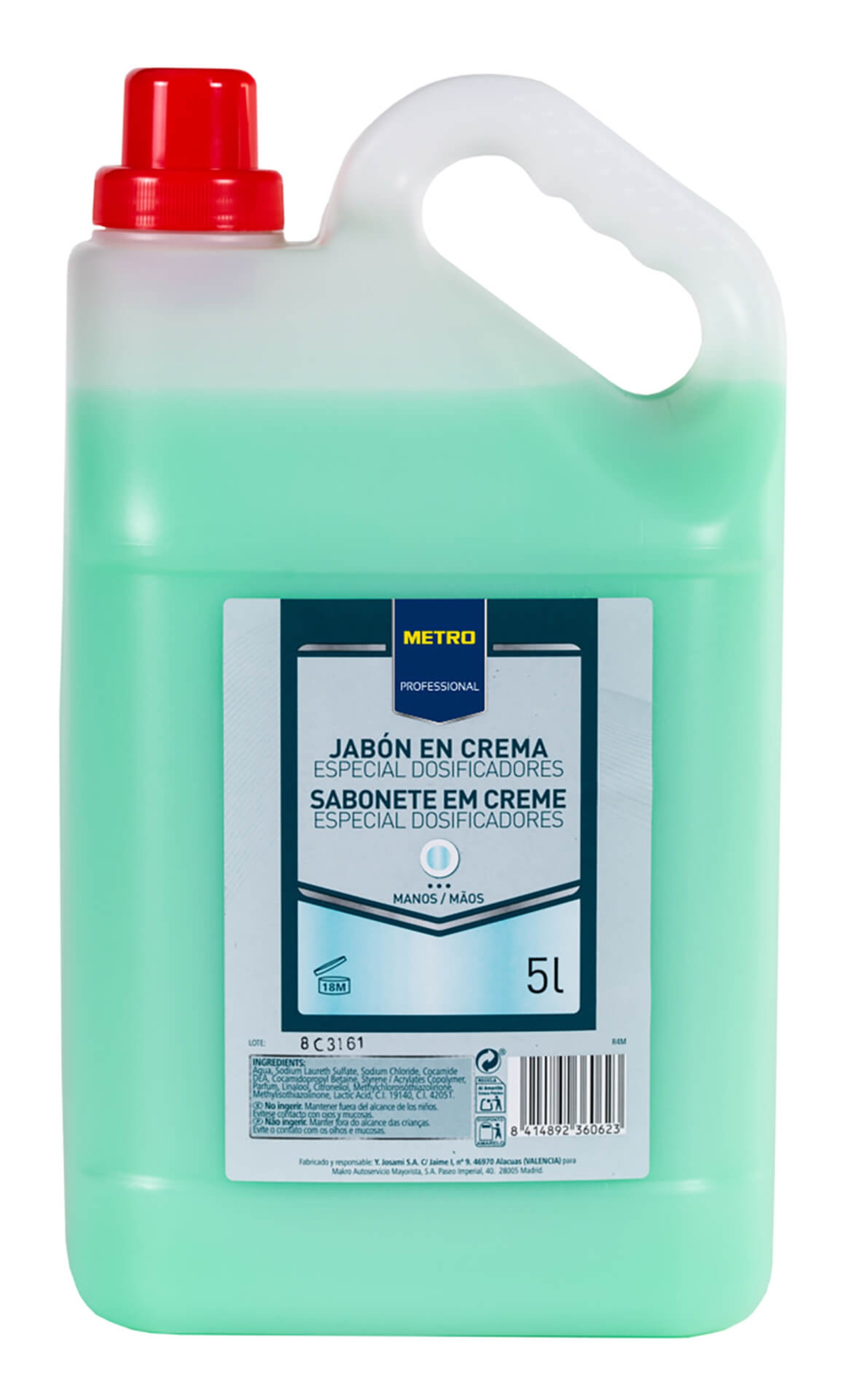 Sabonete Creme M�os METRO Profissional 5 l