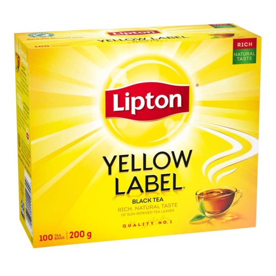 Ch Yellow Label Lipton 10x100 Saquetas