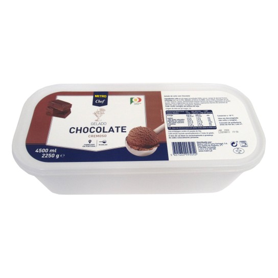 Gelado Chocolate Congelado METRO Chef Cuba 4,5 l