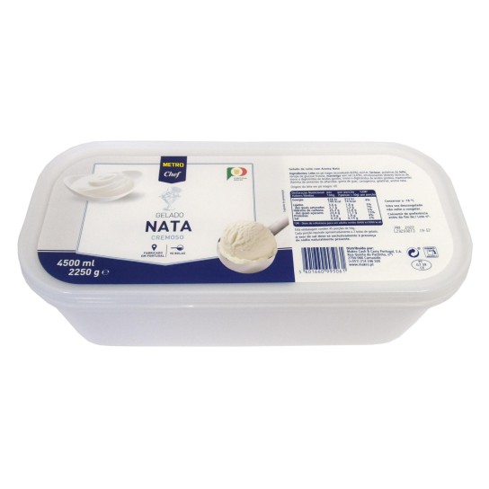 Gelado Nata Congelado METRO Chef Cuba 4,5 l