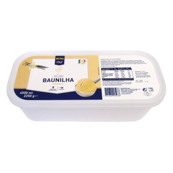 Gelado Baunilha METRO Chef Congelado Cuba 4,5 l