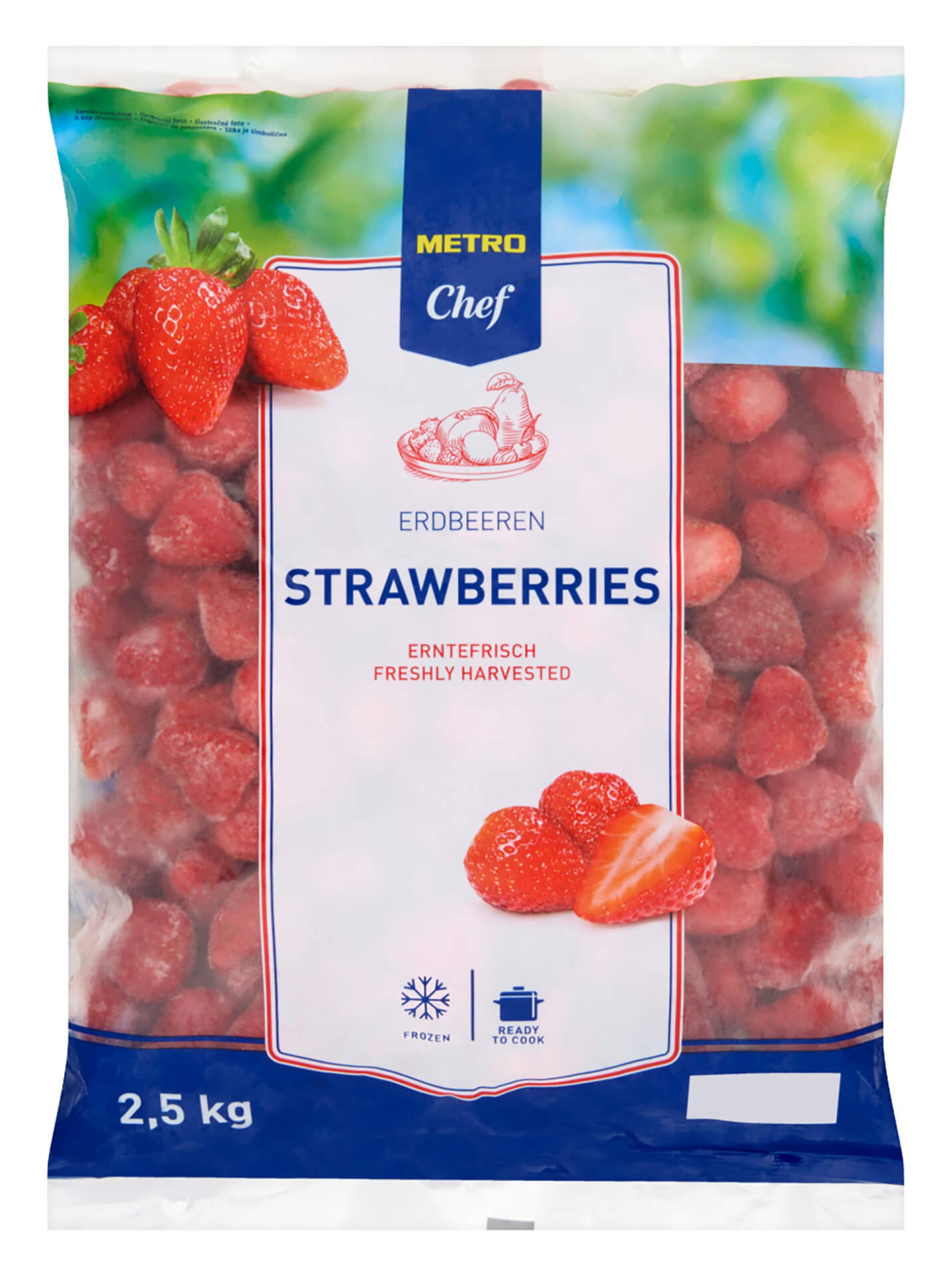 Morangos Congelados METRO Chef 4x2,5 kg