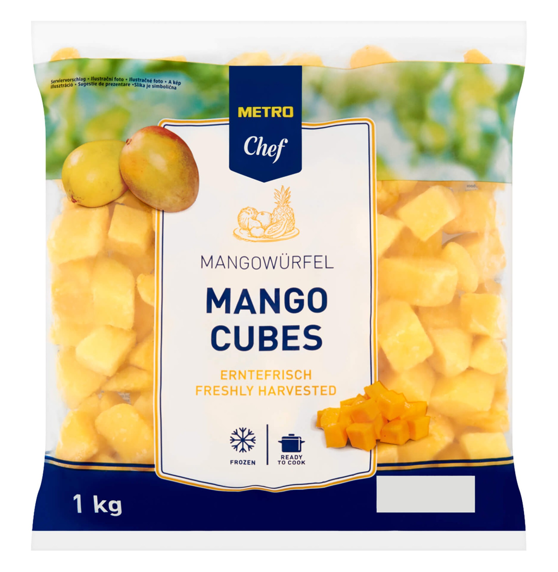 Manga Cubos Congelada METRO Chef 10x1 kg