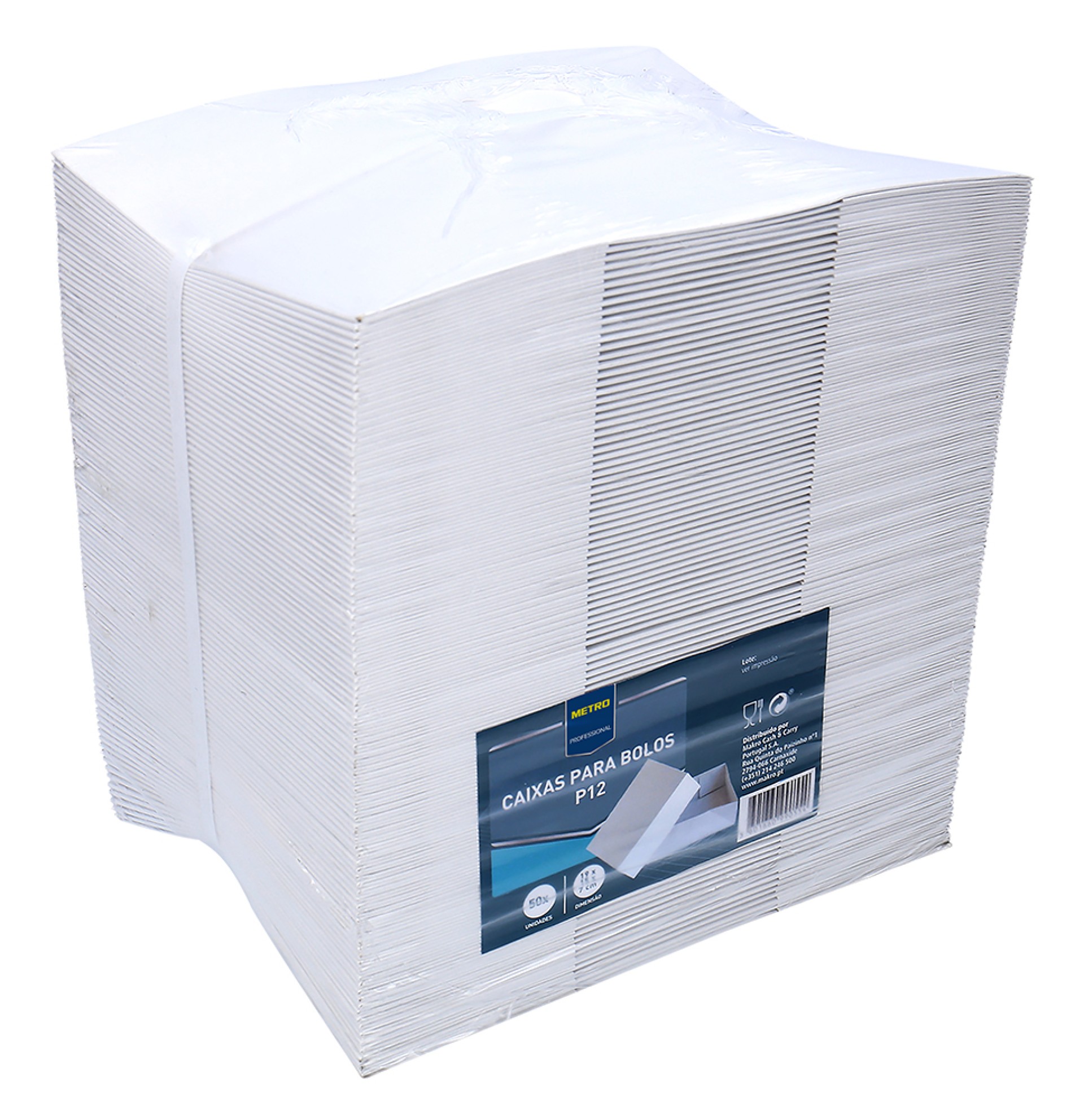 Caixa Bolos P12 19x15x7 cm METRO Profissional Cx 50 Un