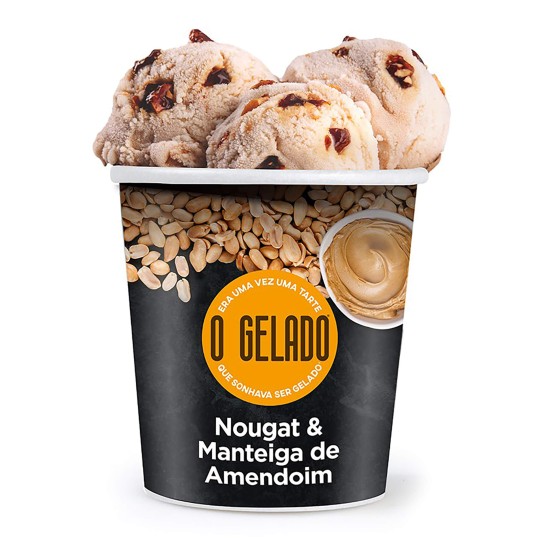 Gelado Nougat Manteiga Amendoim Congelado O Gelado 6x460 ml