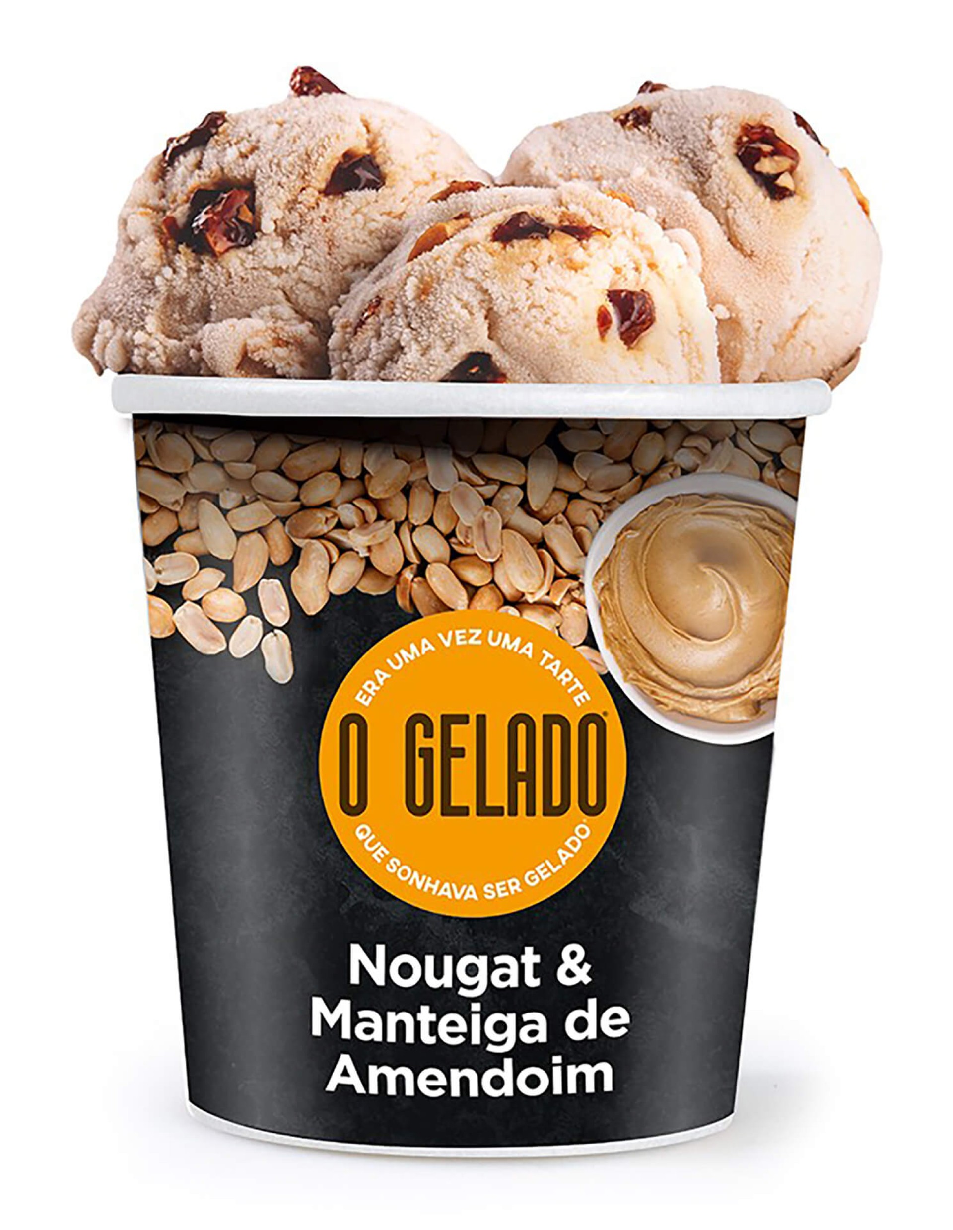 Gelado Nougat Manteiga Amendoim Congelado O Gelado 6x460 ml