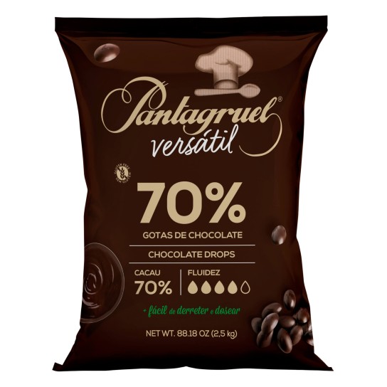 Chocolate Cacau 70% p/ Cobertura Pantagruel 2x2,5 kg