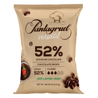 Chocolate Cacau 52% p/ Cobertura Pantagruel 2x2,5 kg