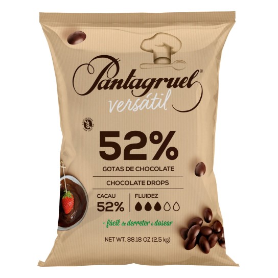 Chocolate Cacau 52% p/ Cobertura Pantagruel 2x2,5 kg