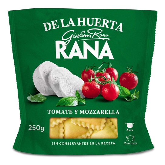 Massa Ravioli Tomate/Mozzarella Fresca Rana 8x250 g