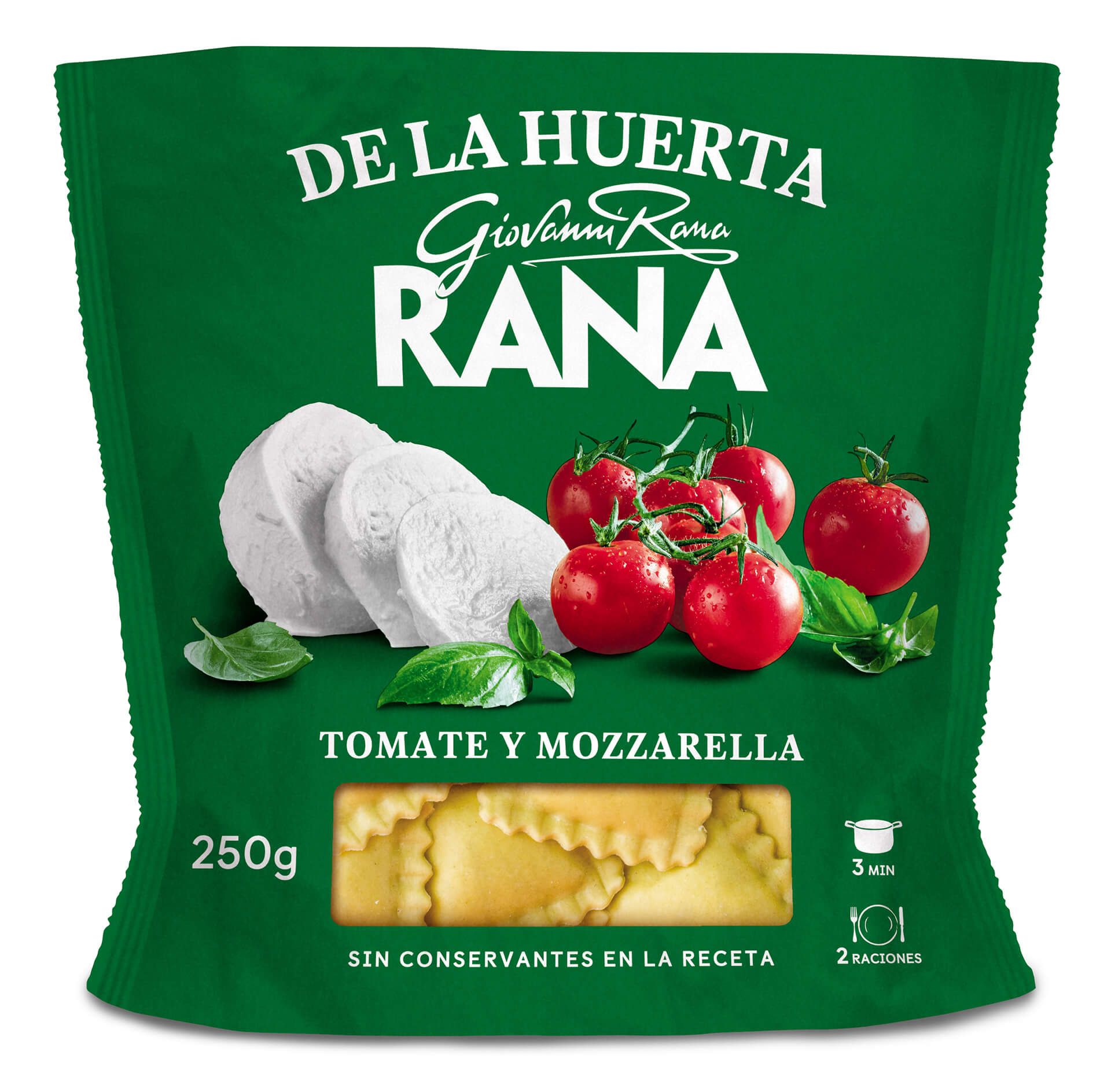 Massa Ravioli Tomate/Mozzarella Fresca Rana 8x250 g Massa Ravioli Tomate/Mozzarella Fresca Rana 8x250 g