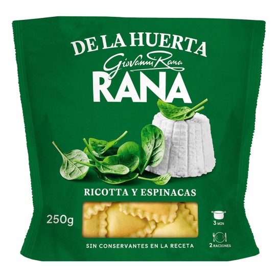Massa Ravioli Ricotta/Espinafres Fresca Rana 8x250 g