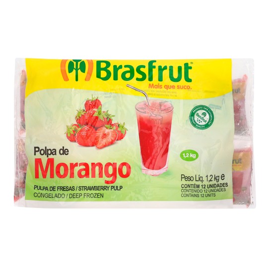 Polpa Fruta Morango Congelada 12x100 g Polpa Fruta Morango Congelada 12x100 g