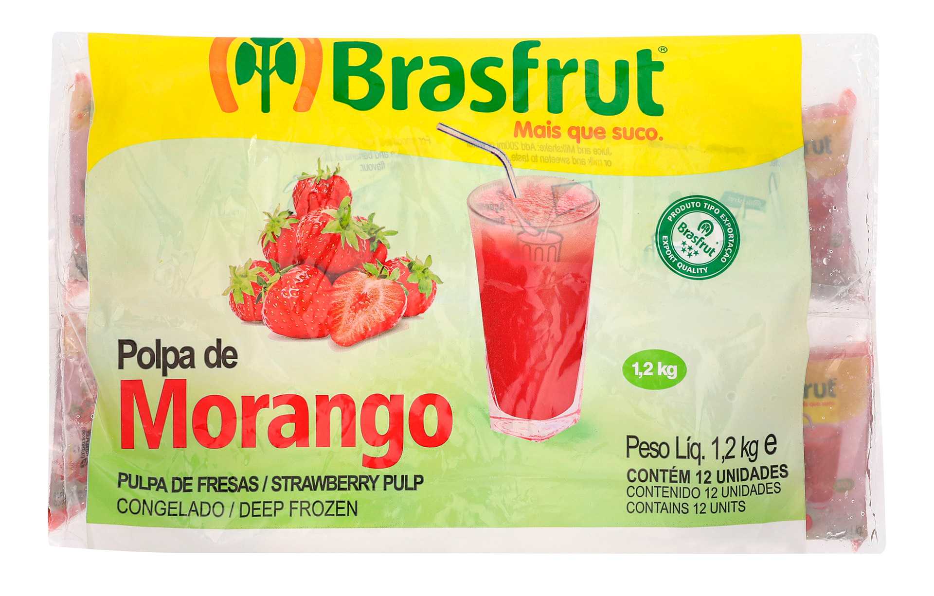 Polpa Fruta Morango Congelada 12x100 g Polpa Fruta Morango Congelada 12x100 g