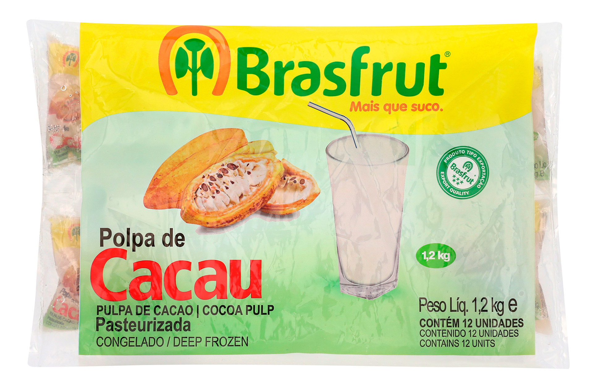 Polpa Fruta Cacau Congelada 12x100 g Polpa Fruta Cacau Congelada 12x100 g