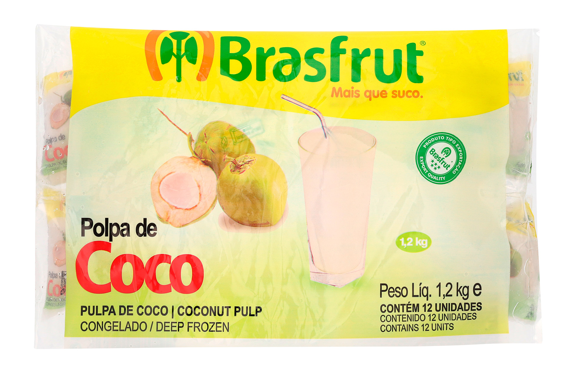 Polpa Fruta Coco Congelada 12x100 g