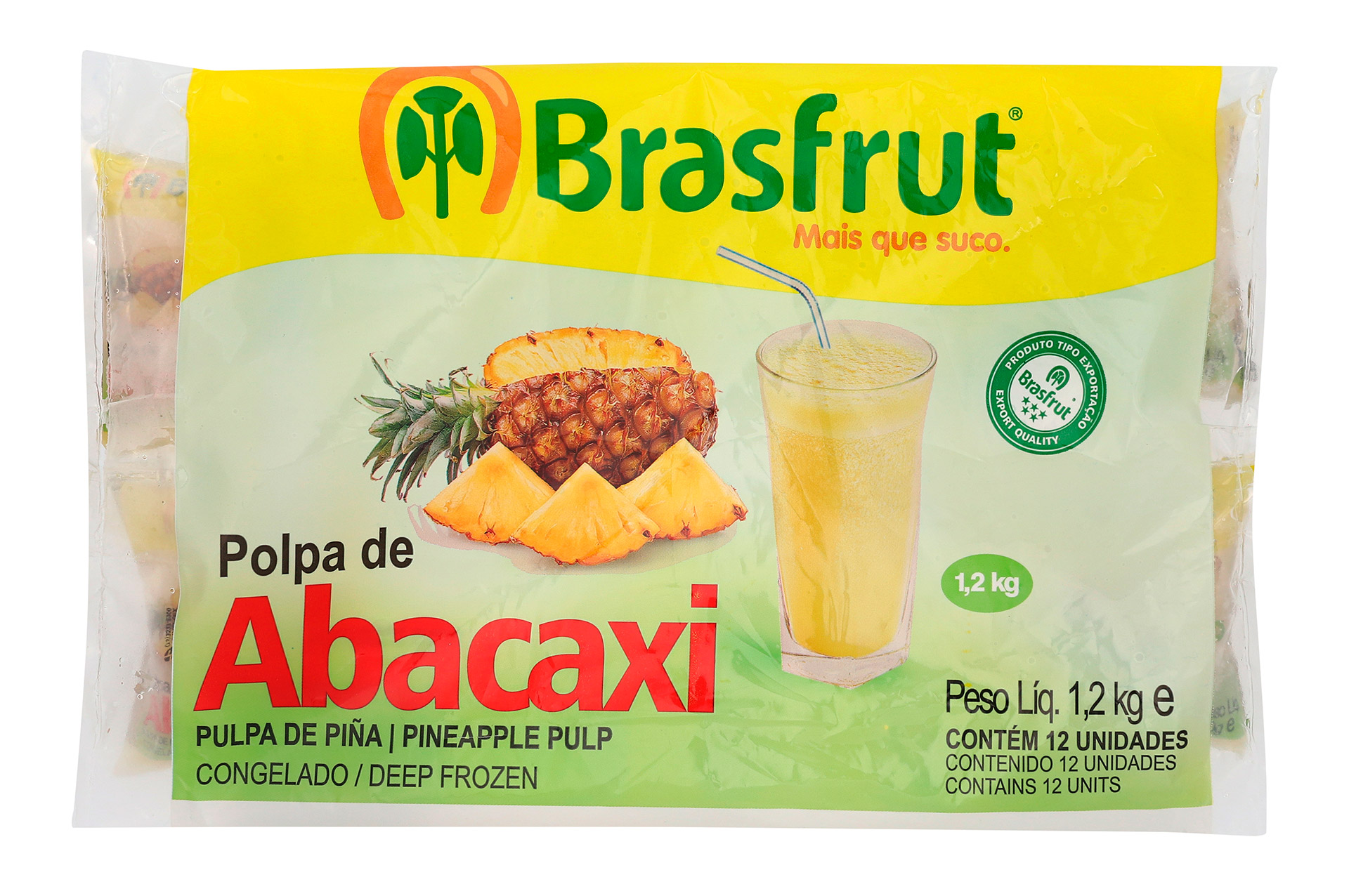 Polpa Fruta Abacaxi Congelada 12x100 g