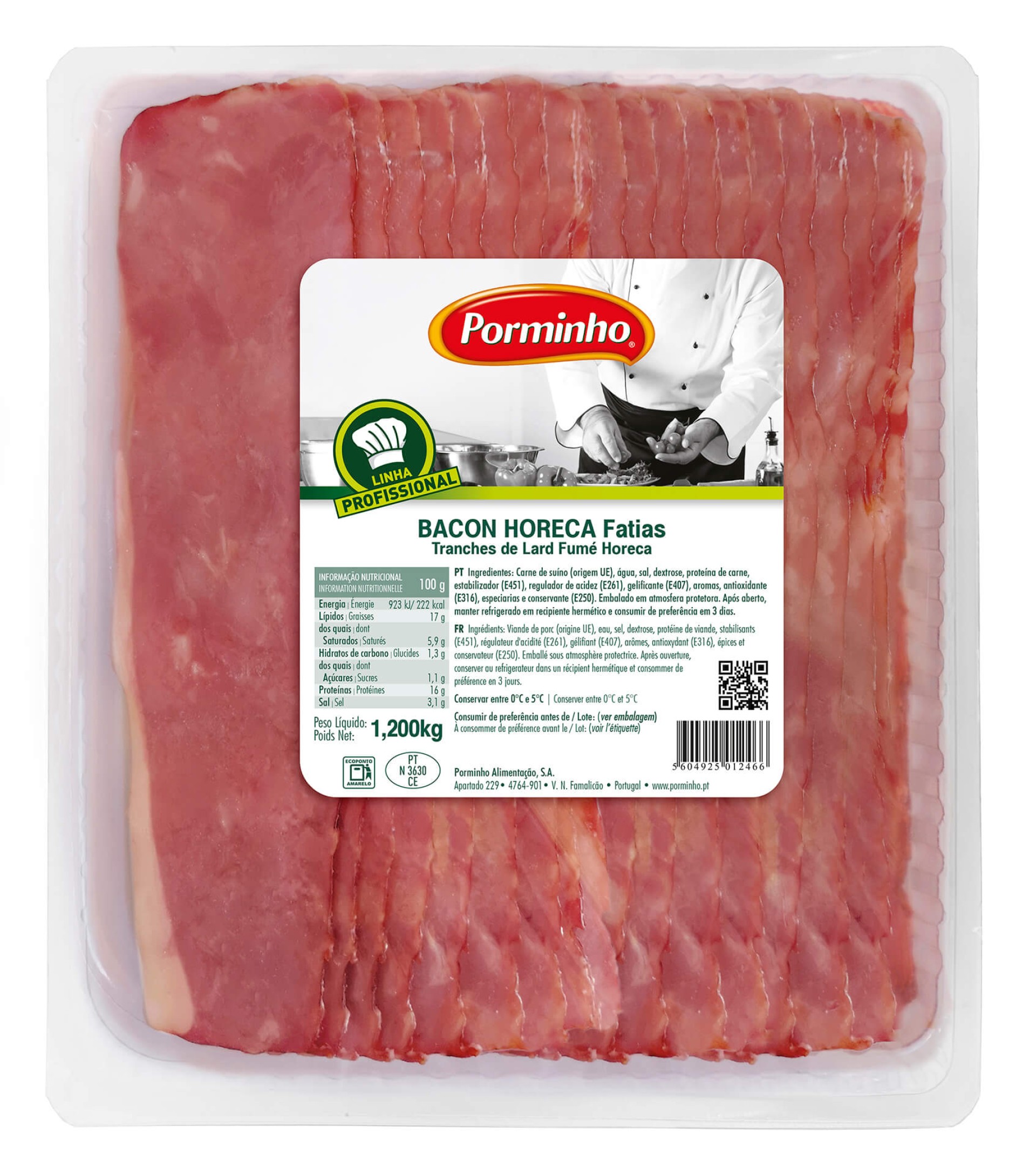 Bacon Fatiado Porminho 1,2 kg Bacon Fatiado Porminho 1,2 kg