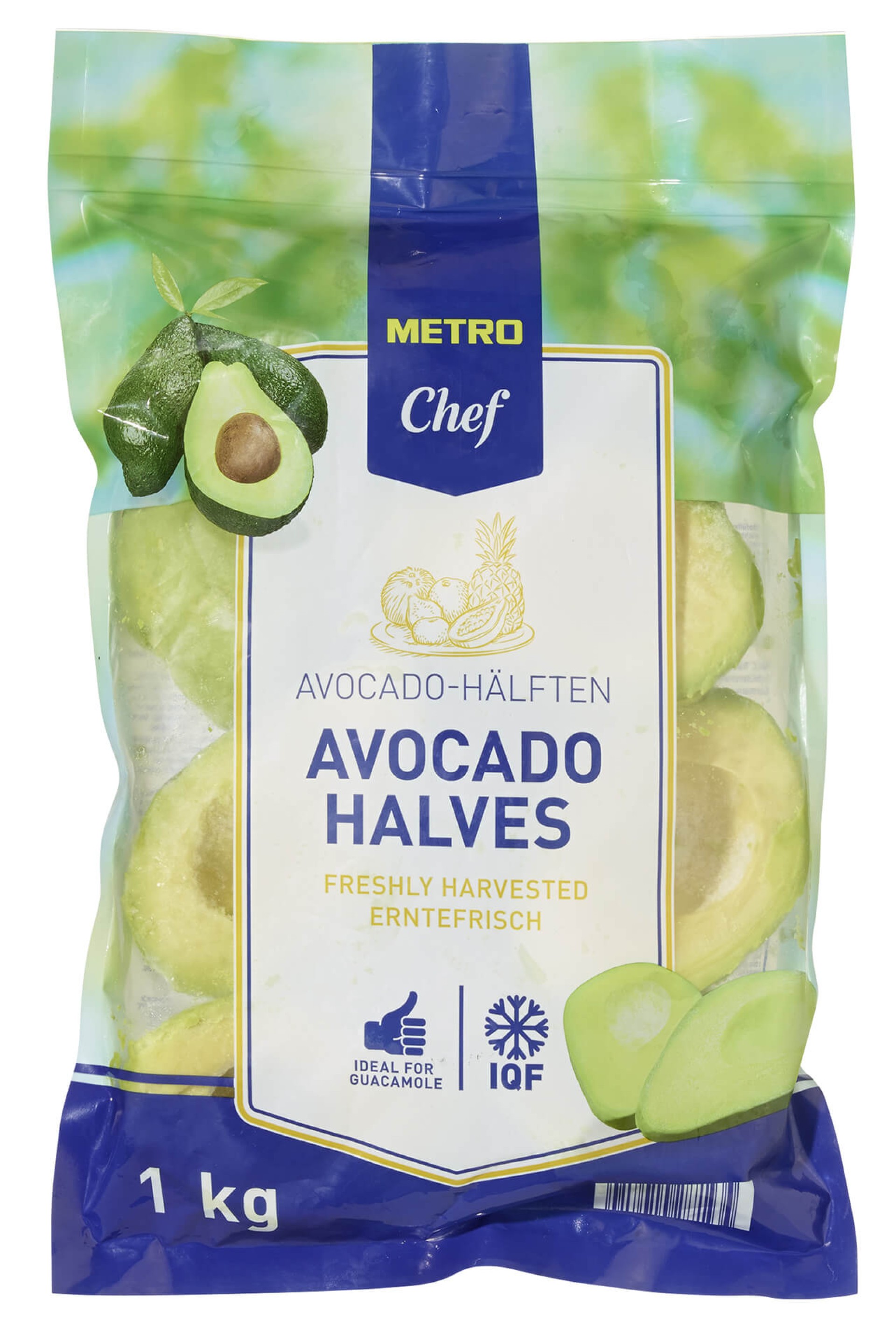 Abacate Metades Congelado METRO Chef 8x1 kg