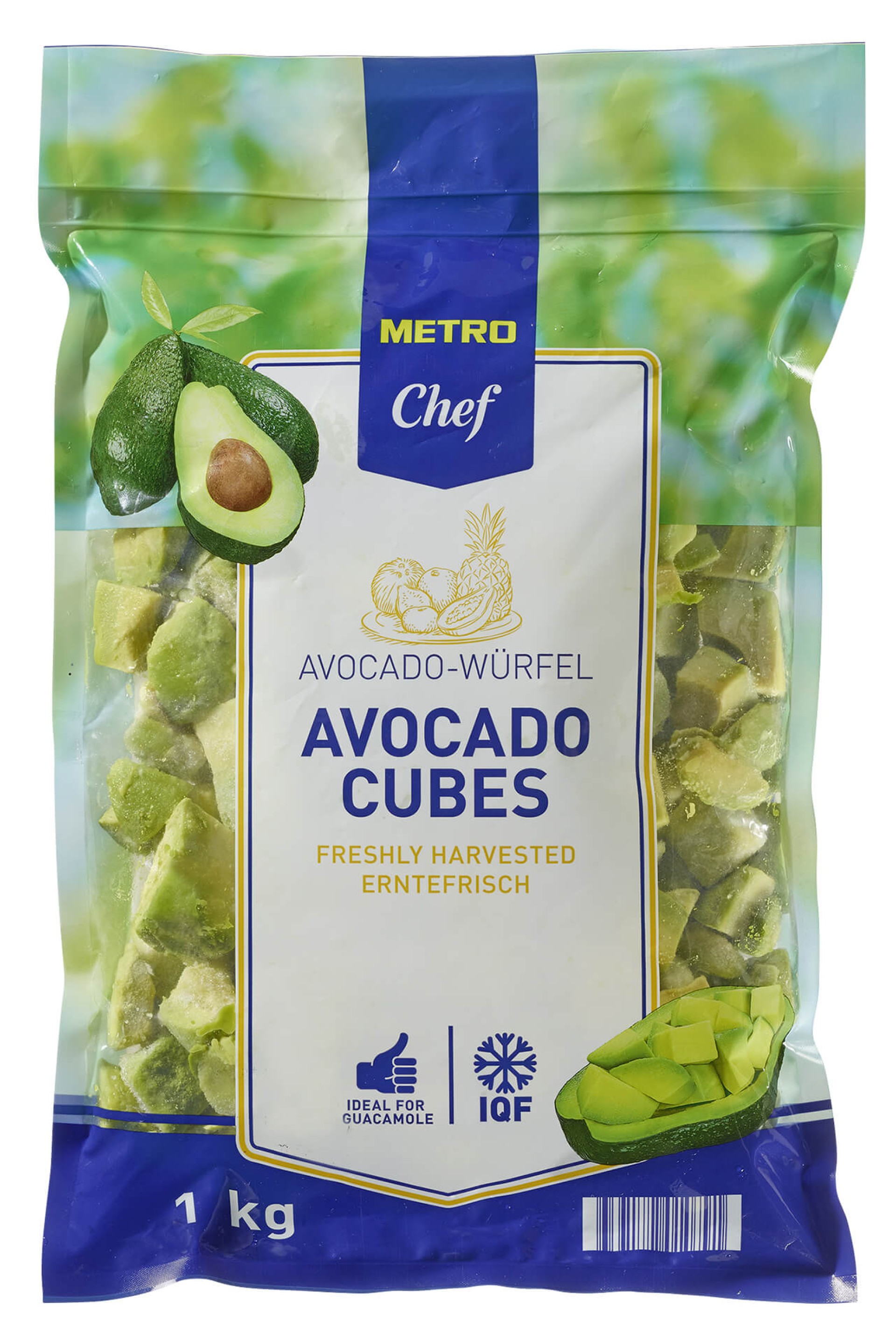 Abacate Cubos Congelado METRO Chef 8x1 kg Abacate Cubos Congelado METRO Chef 8x1 kg