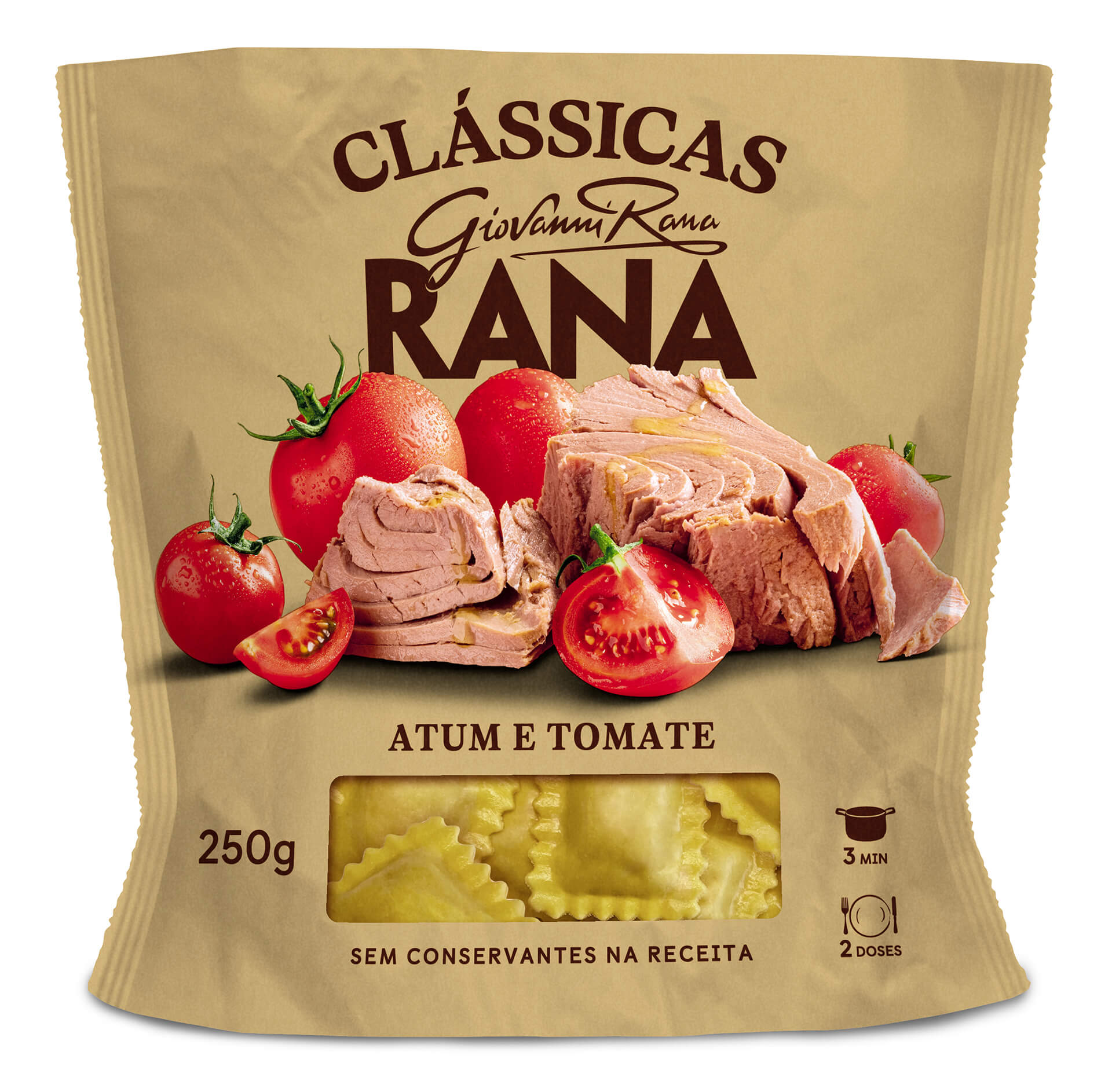 Massa Ravioli Atum/Tomate Fresca Rana 8x250 g