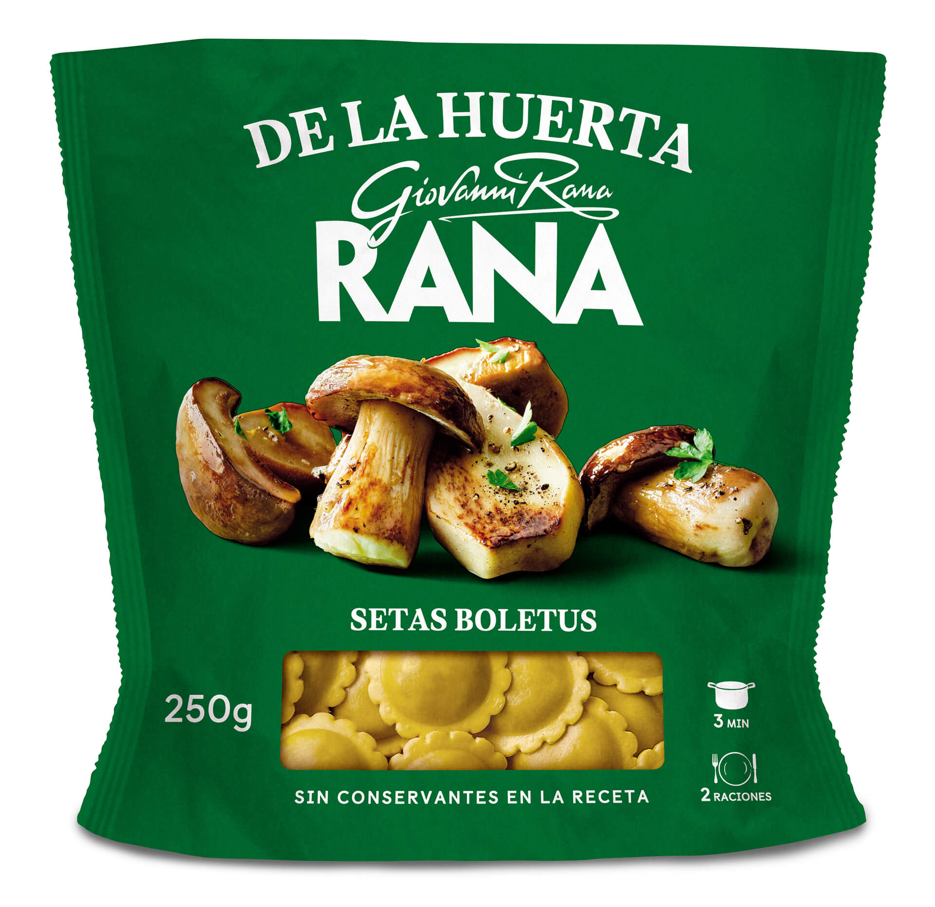 Massa Ravioli Cogumelos Fresca Rana 8x250 g